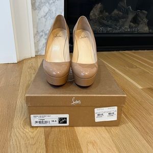 Christian Louboutin Bianca 120 patent calf nude size 39.5